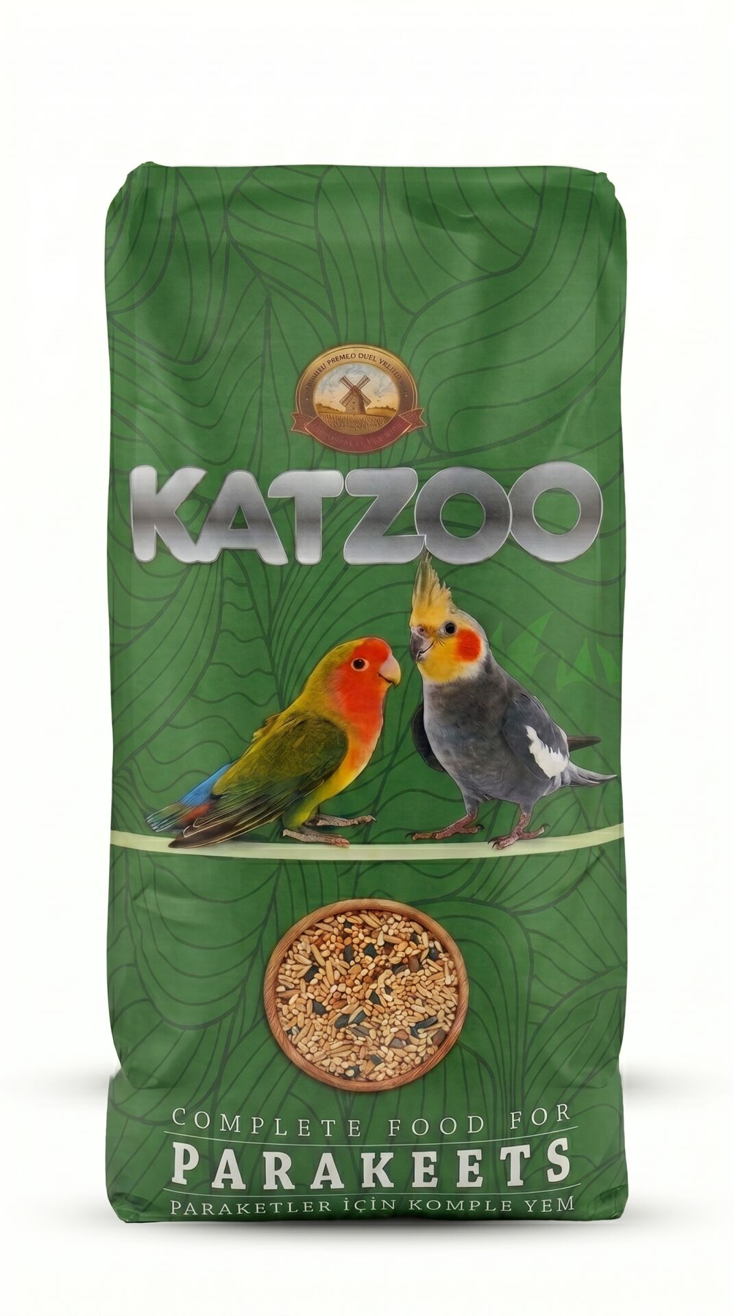 Katzoo Paraket Yemi - Ekmeksiz - 20 kg
