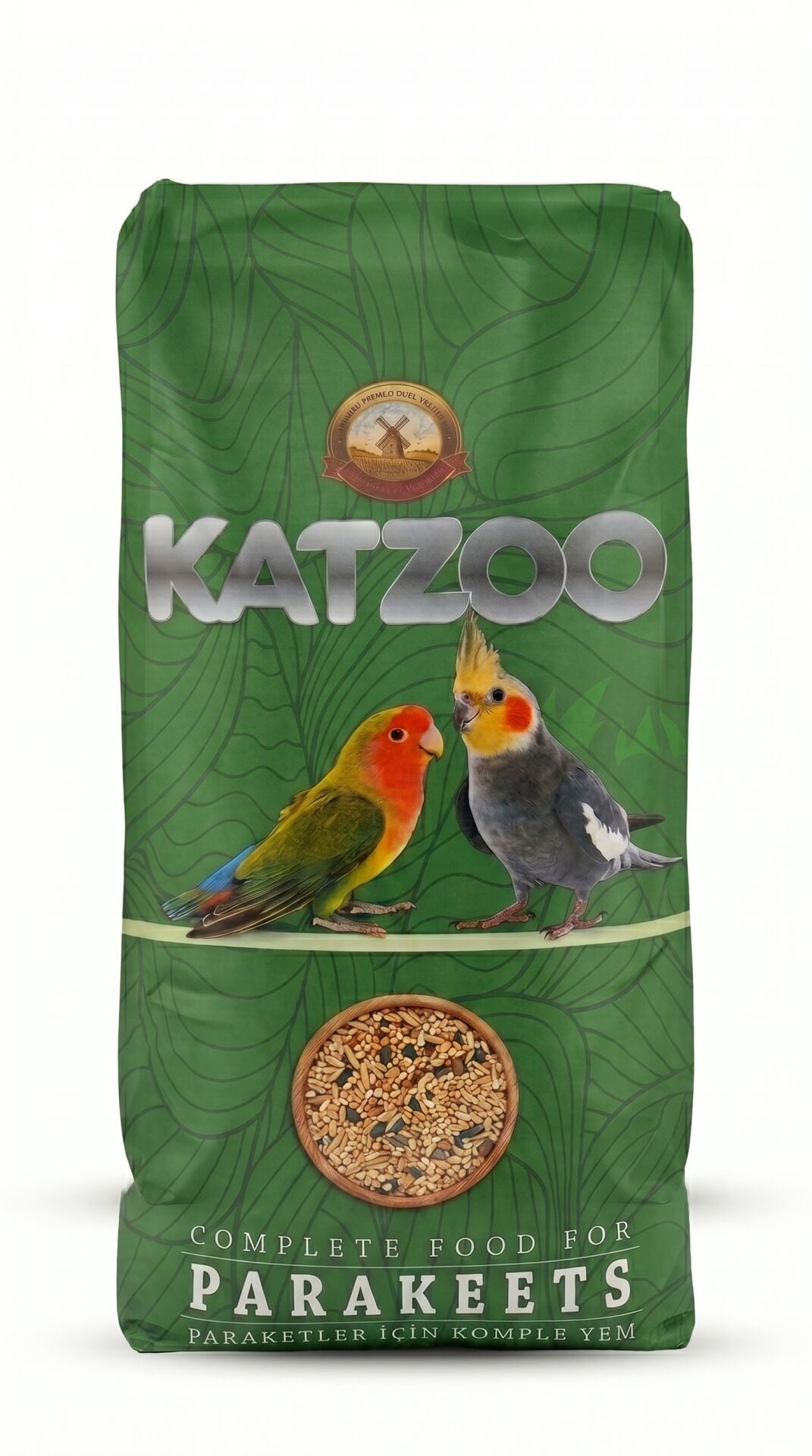 Katzoo Paraket Yemi - Ekmeksiz - 20 kg